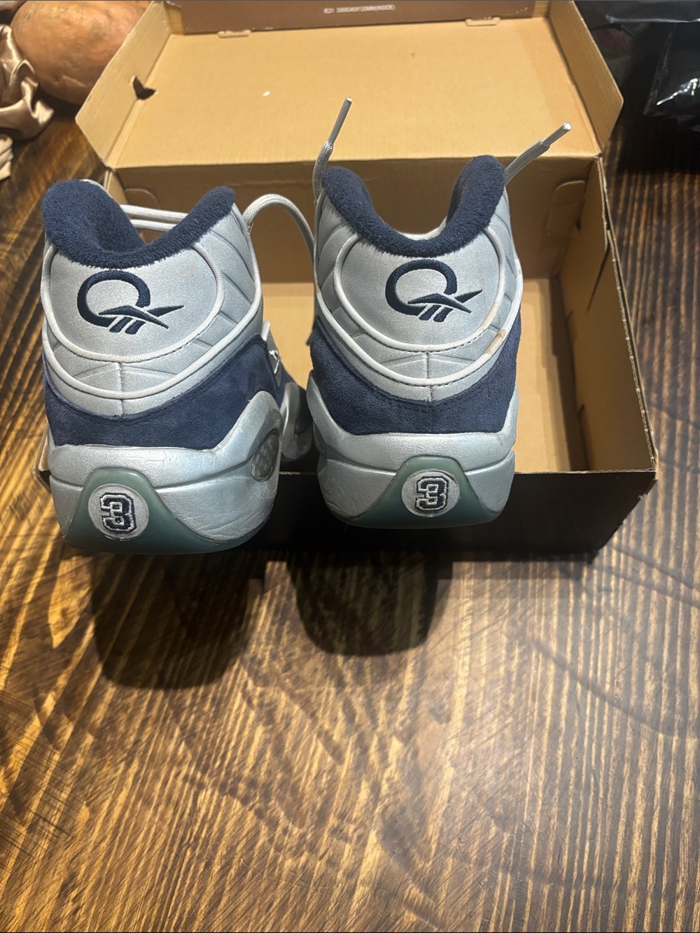 Reebok Navy and Light Gray Men's Athletic Sneakers - Picture 3 of 3